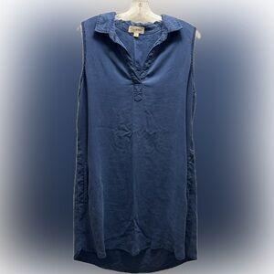 Anthropologie Cloth & Stone Blue Shift Sleeveless Dress Stitch Fix Large